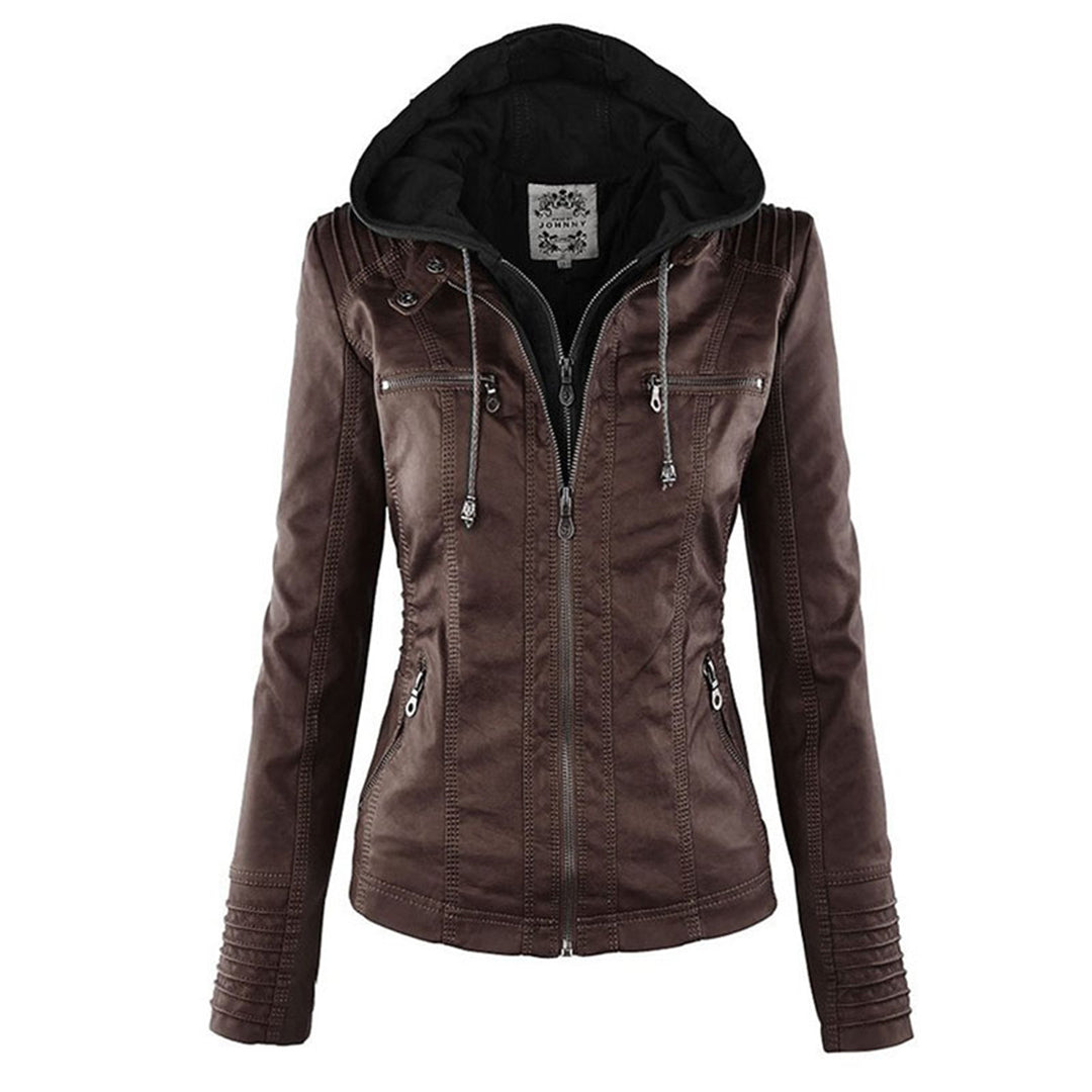 Amélie | Elegant Leather Summer Jacket