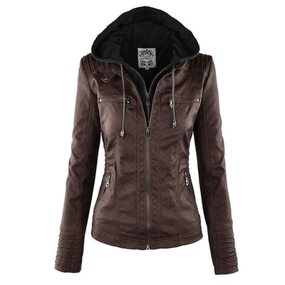 Amélie | Elegant Leather Summer Jacket