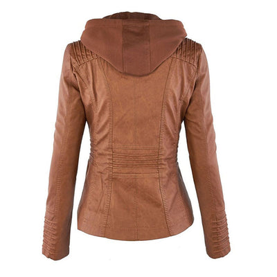 Amélie | Elegant Leather Summer Jacket