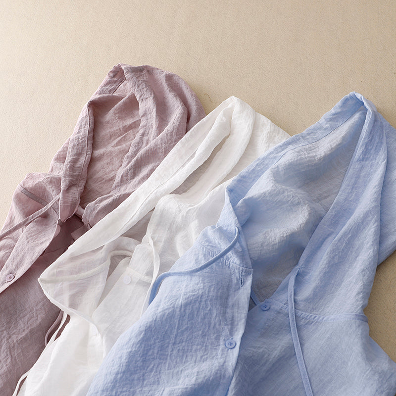 Sienna | Lightweight Linen Hoodie