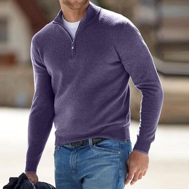 Alessio | V-Neck Zipped Pullover