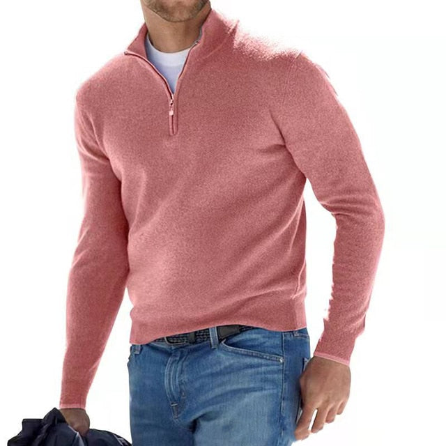 Alessio | V-Neck Zipped Pullover