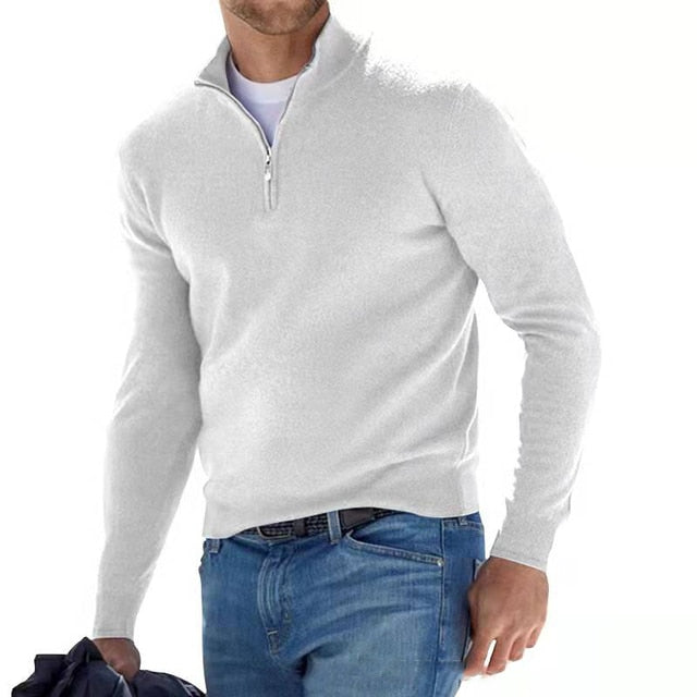 Alessio | V-Neck Zipped Pullover