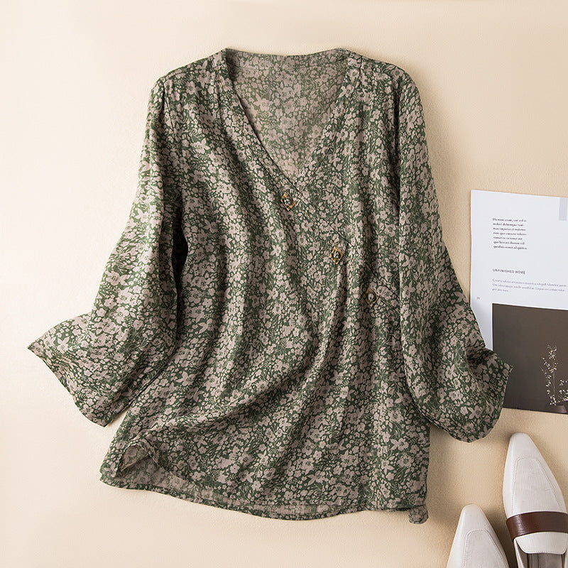 Sofia | Elegant Linen Blouse with Breezy Comfort