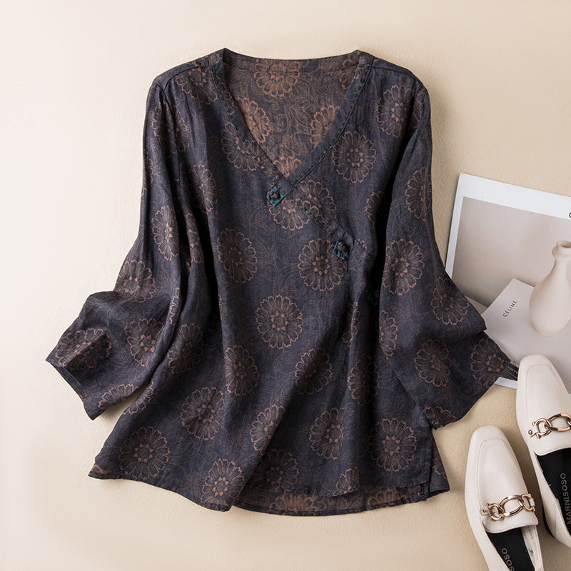 Sofia | Elegant Linen Blouse with Breezy Comfort