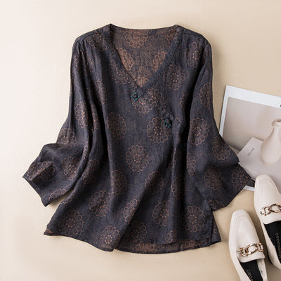 Sofia | Elegant Linen Blouse with Breezy Comfort