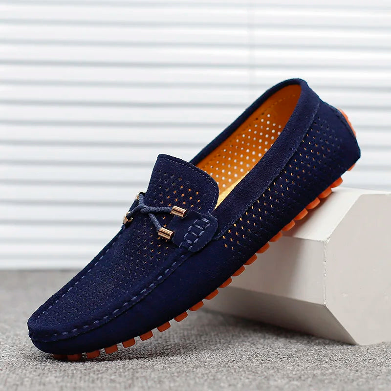 Remo | Perforated Leather Loafers with Airflow Comfort