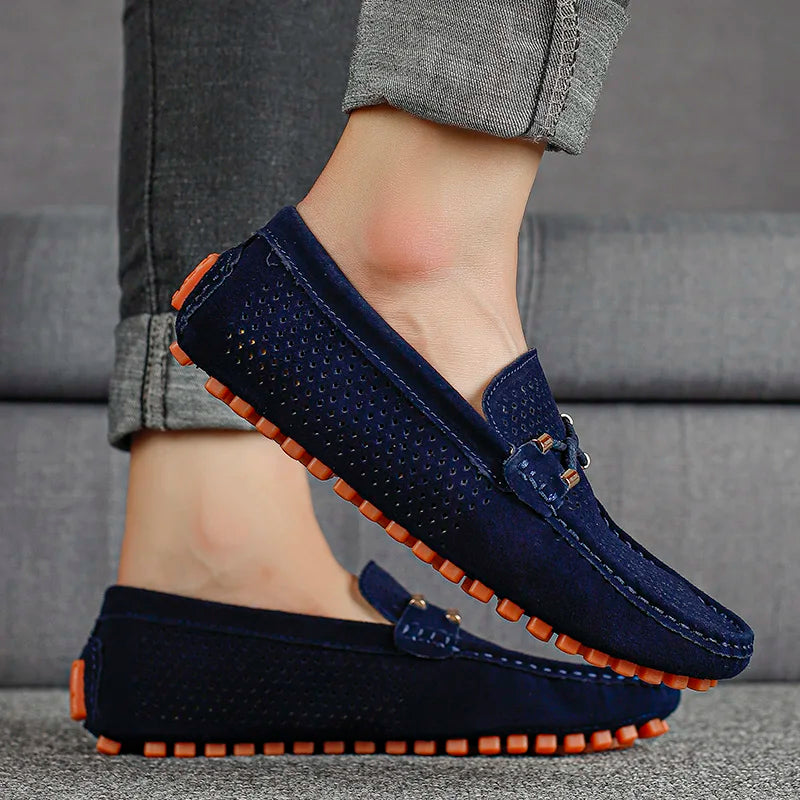 Remo | Perforated Leather Loafers with Airflow Comfort
