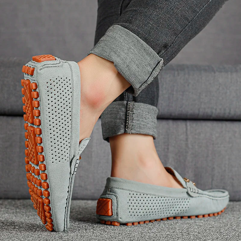 Remo | Perforated Leather Loafers with Airflow Comfort