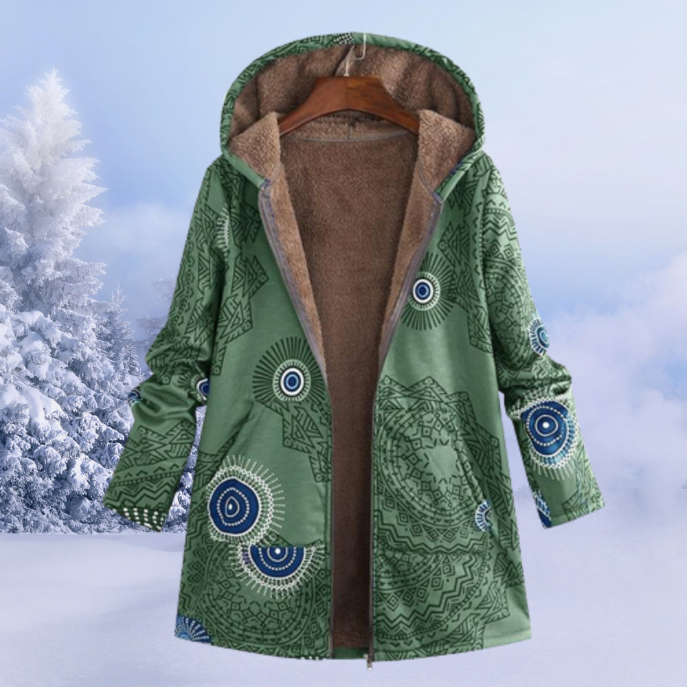 Aurora | Printed Hooded Jacket