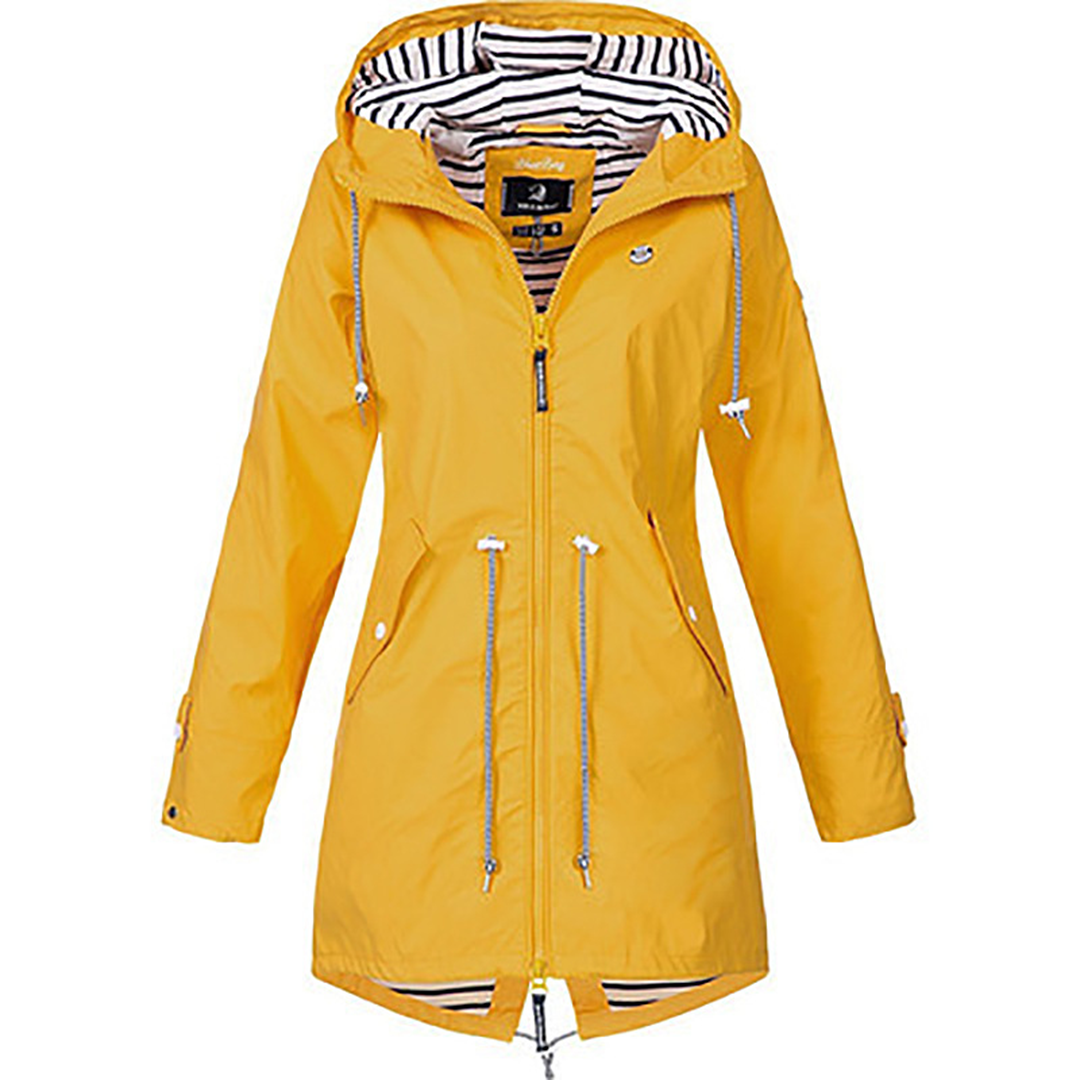 Sofia | Long Rainproof Hooded Coat