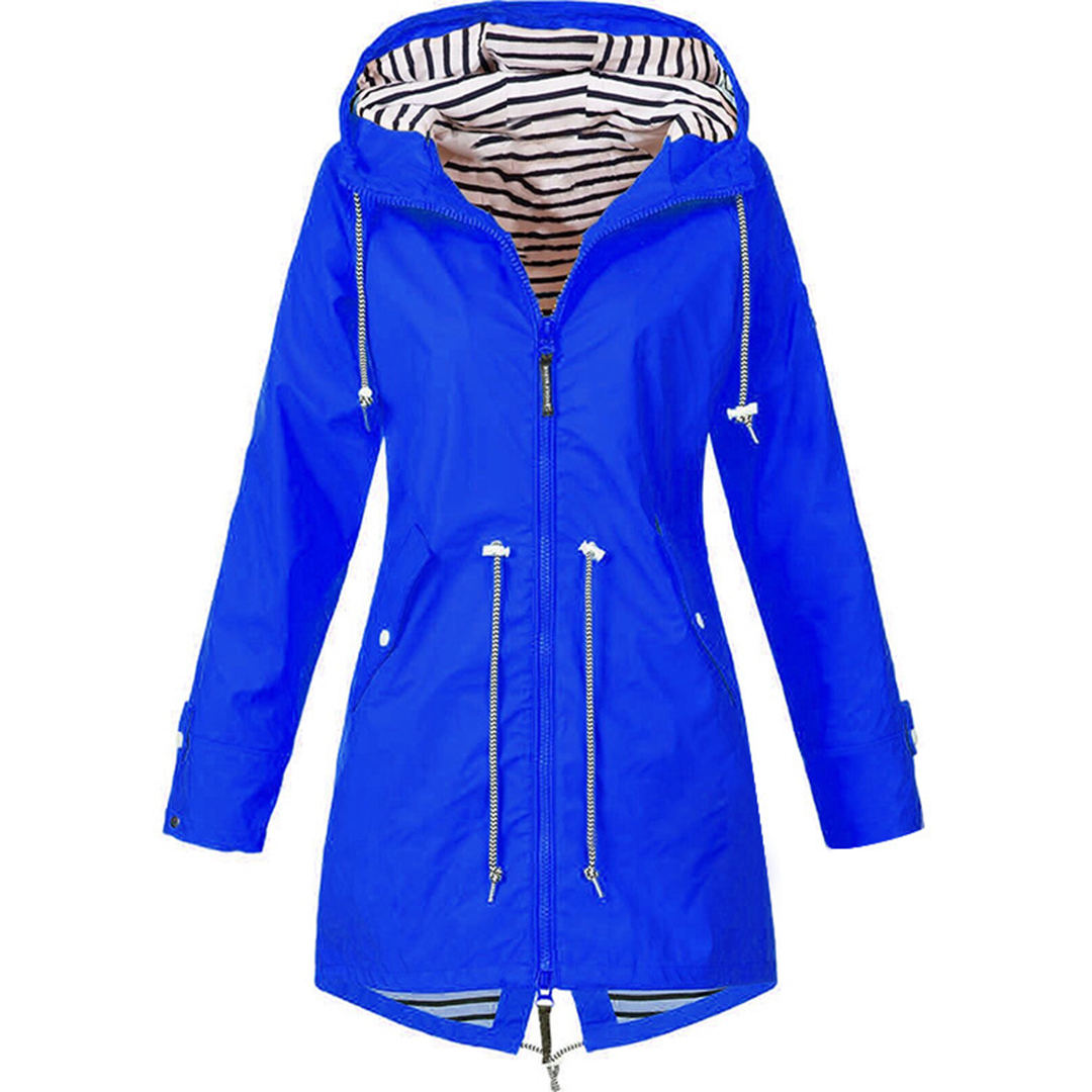 Sofia | Long Rainproof Hooded Coat