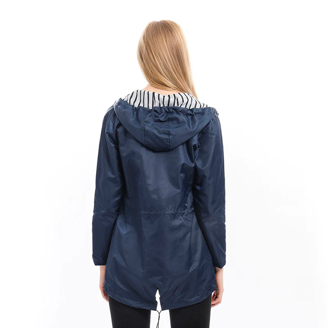 Sofia | Long Rainproof Hooded Coat