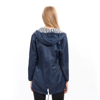 Sofia | Long Rainproof Hooded Coat
