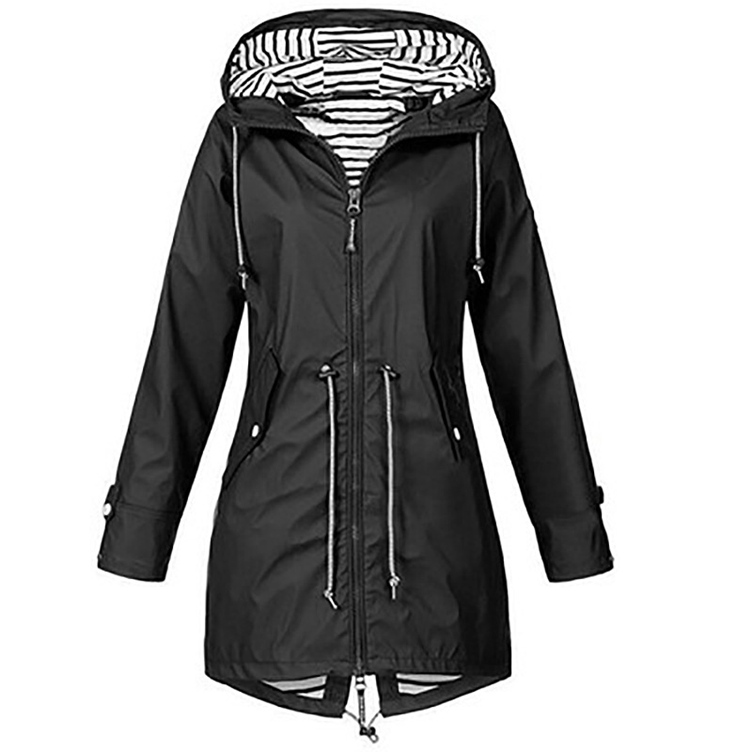Sofia | Long Rainproof Hooded Coat