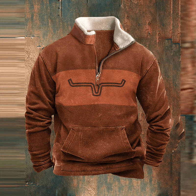 Axel | Zip Hoodie with Graphic Print
