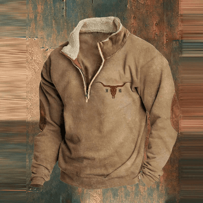 Axel | Zip Hoodie with Graphic Print