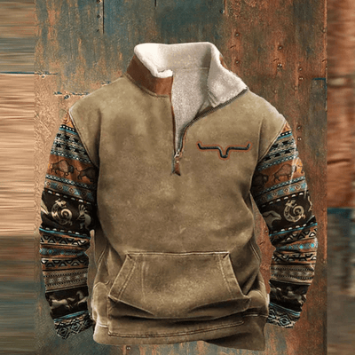 Axel | Zip Hoodie with Graphic Print