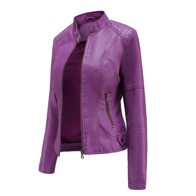 Aria | Classic Leather Jacket