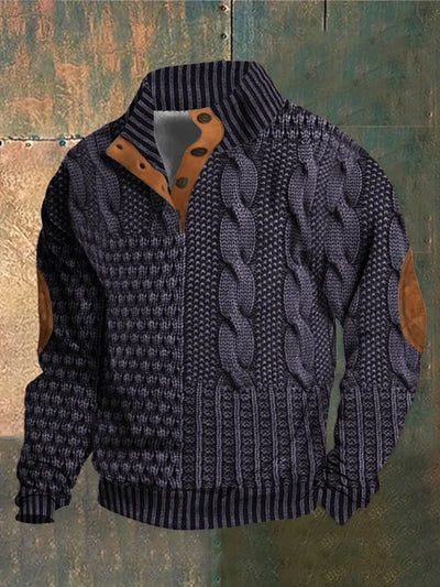 Grant | Patterned Knitted Sweater