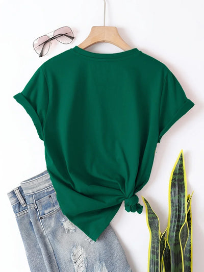 Luna | Heart Print Tee with Everyday Charm