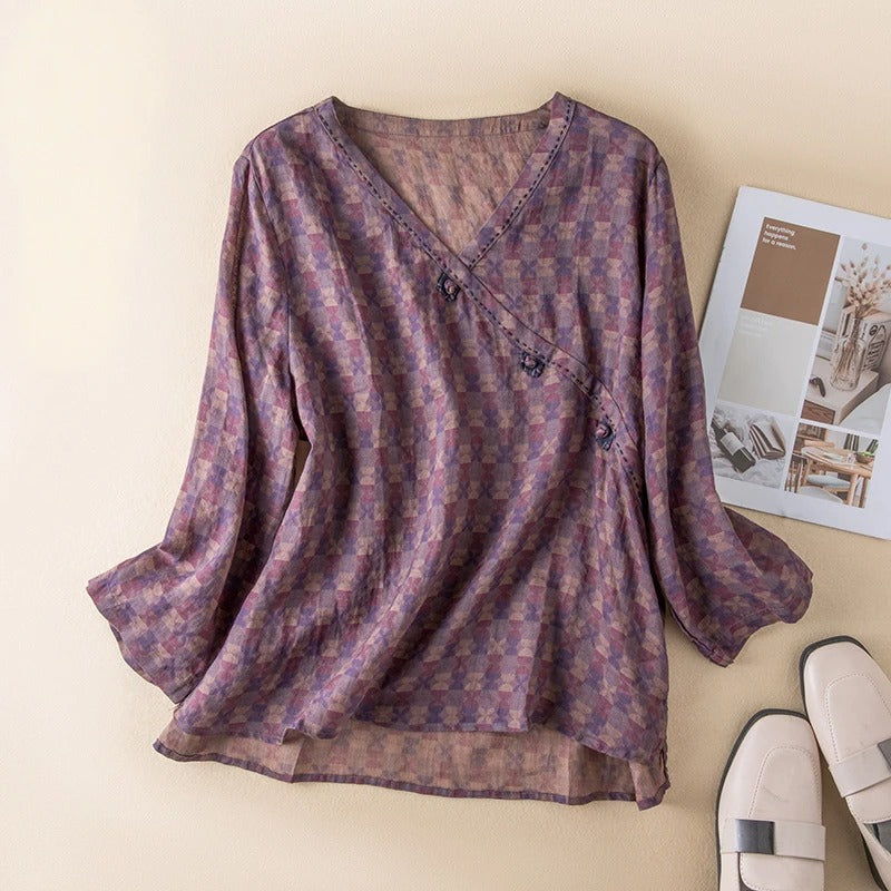 Sofia | Elegant Linen Blouse with Breezy Comfort