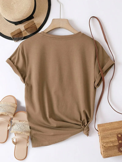 Luna | Heart Print Tee with Everyday Charm