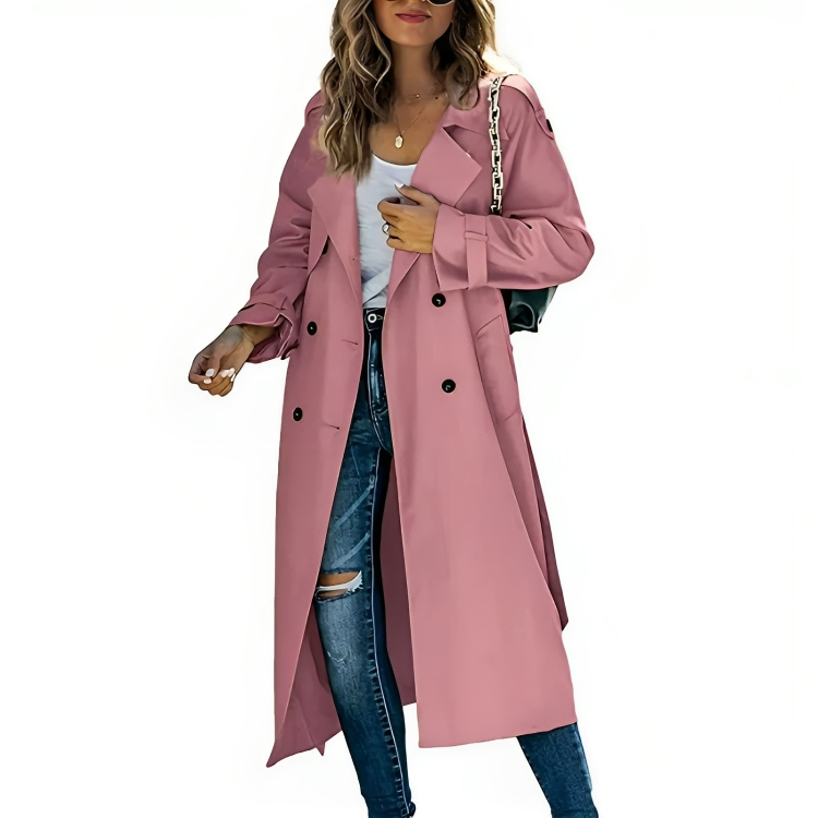 Victoria | Elegant Windbreaker Trench Coat