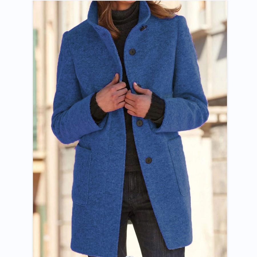 Margot | Retro Button Wool Coat