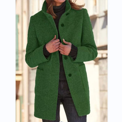 Margot | Retro Button Wool Coat
