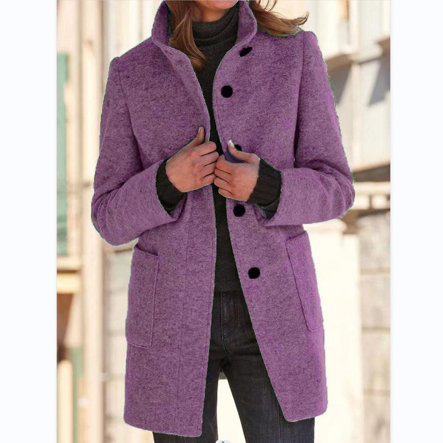 Margot | Retro Button Wool Coat