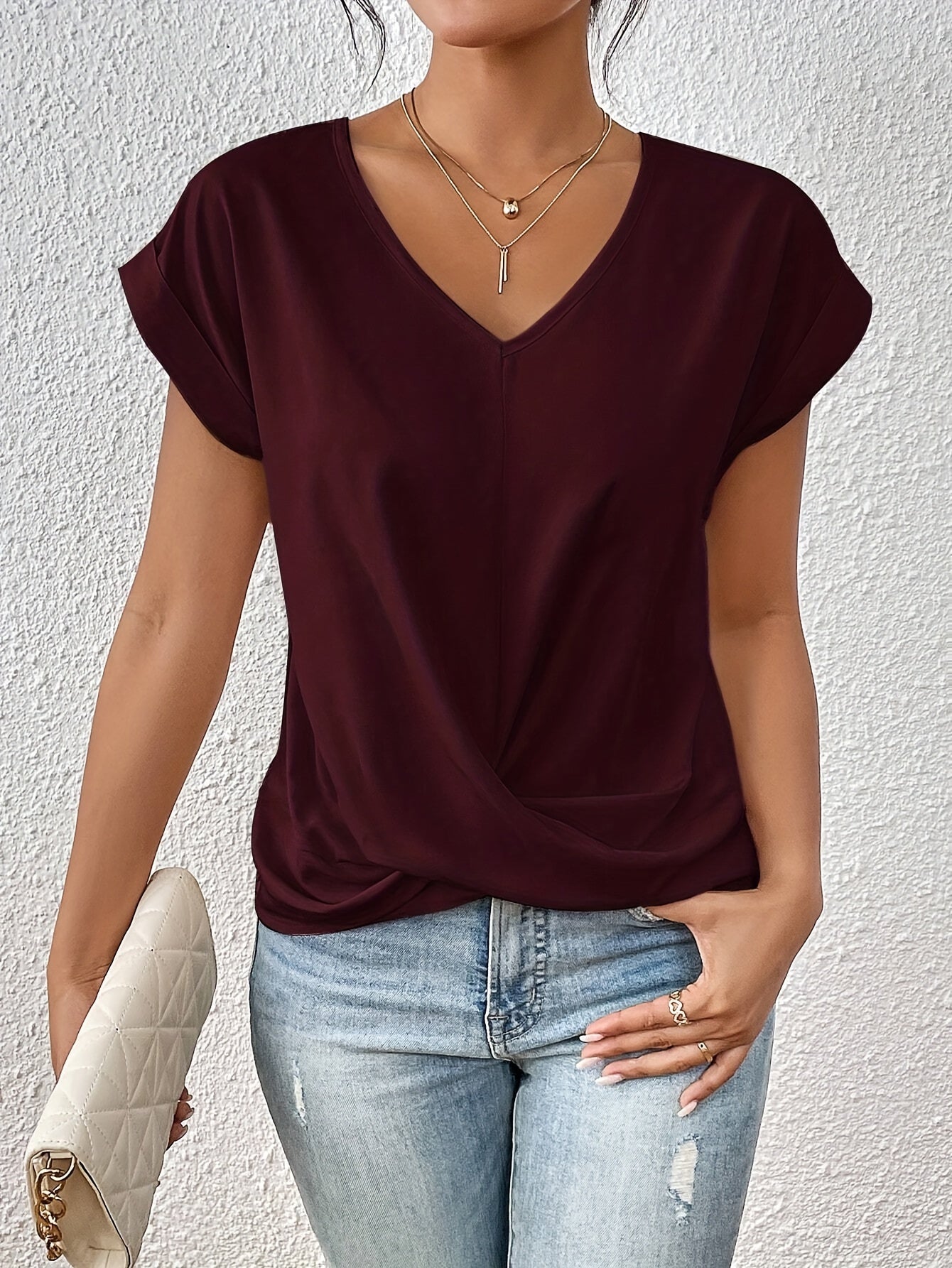 Lila | Sweetheart Neck T-Shirt