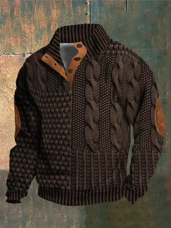 Grant | Patterned Knitted Sweater