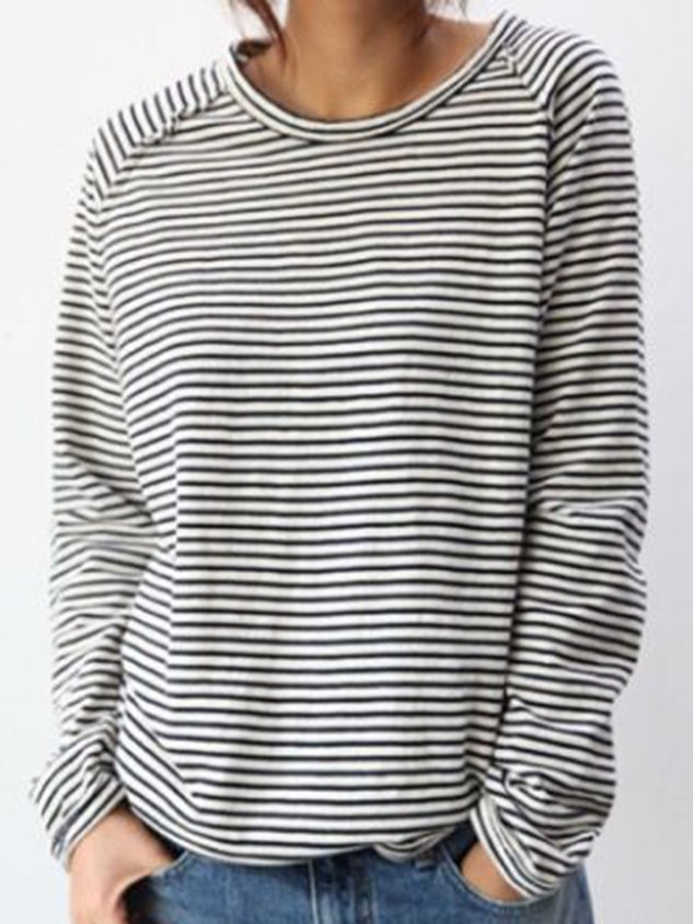 Celeste | Striped Casual Longsleeve