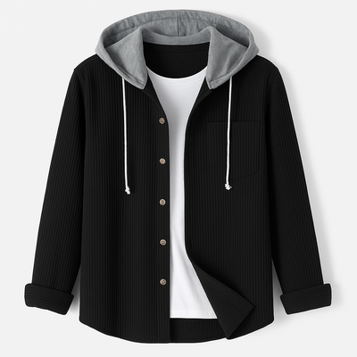 Bruno | Textured Corduroy Hoodie with Relaxed Fit