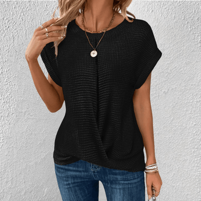 Aubrey | Tummy Control Waffle-knit Top