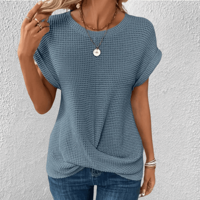 Aubrey | Tummy Control Waffle-knit Top