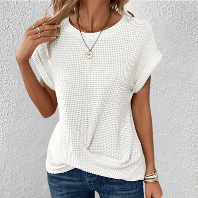 Aubrey | Tummy Control Waffle-knit Top