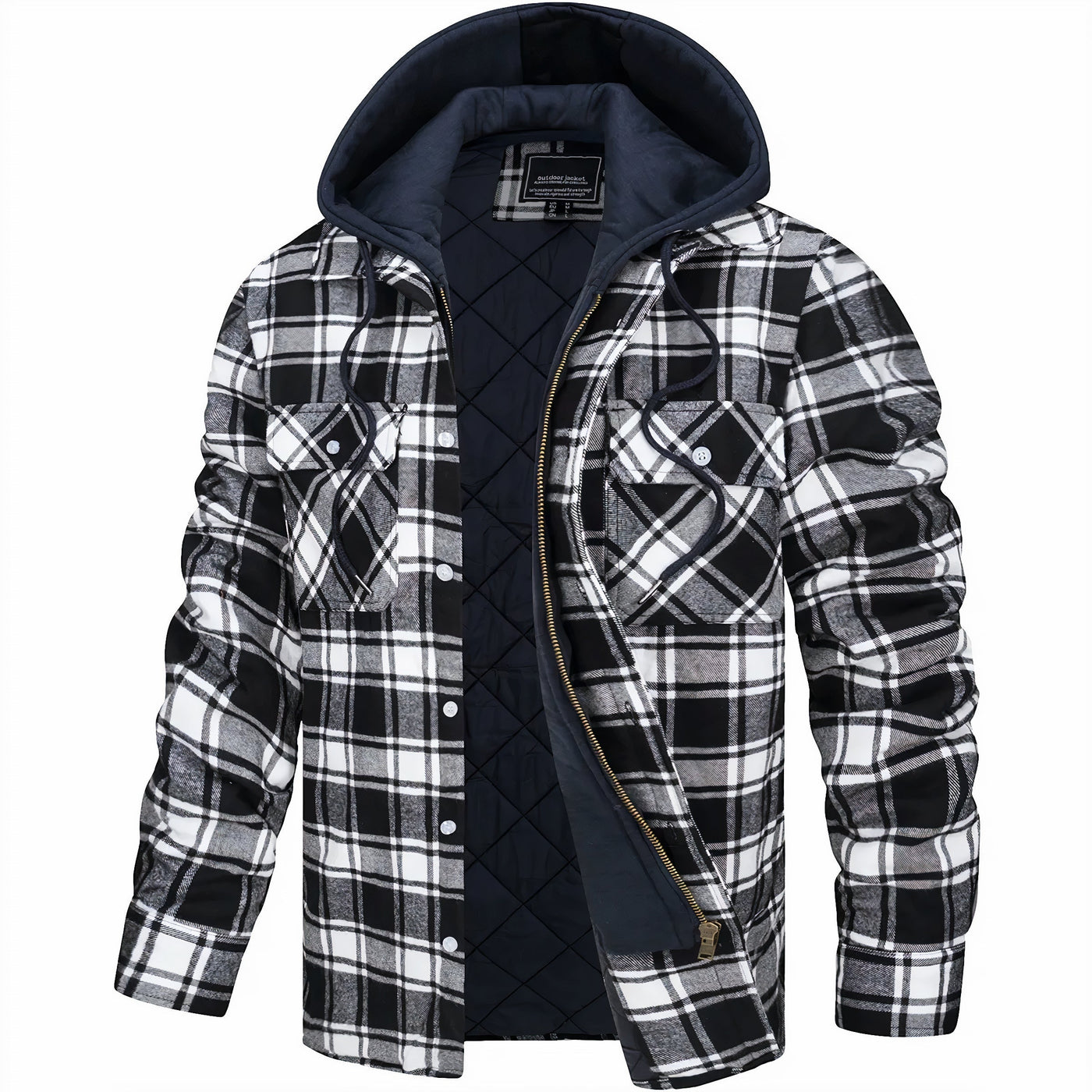 Dominic | Checked Zip Jacket