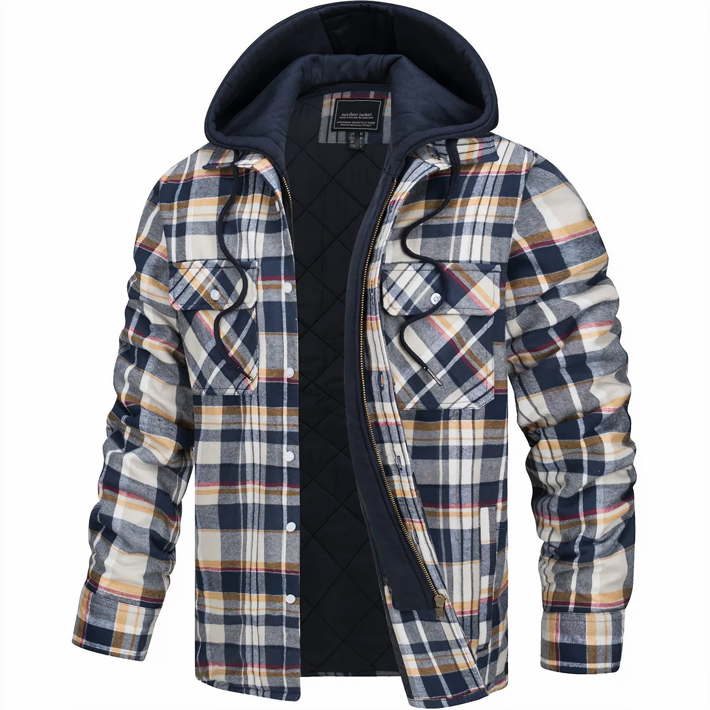 Dominic | Checked Zip Jacket
