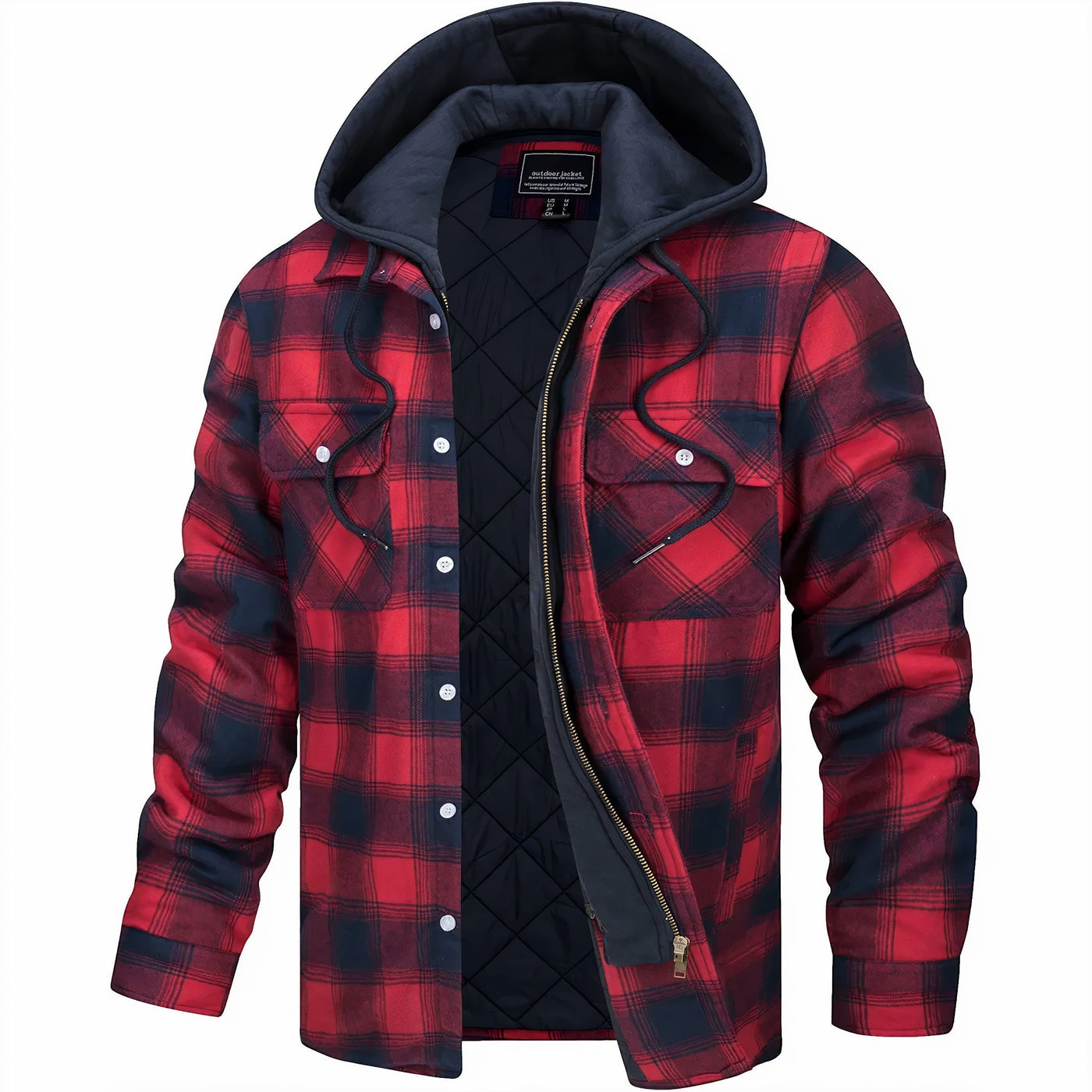 Dominic | Checked Zip Jacket