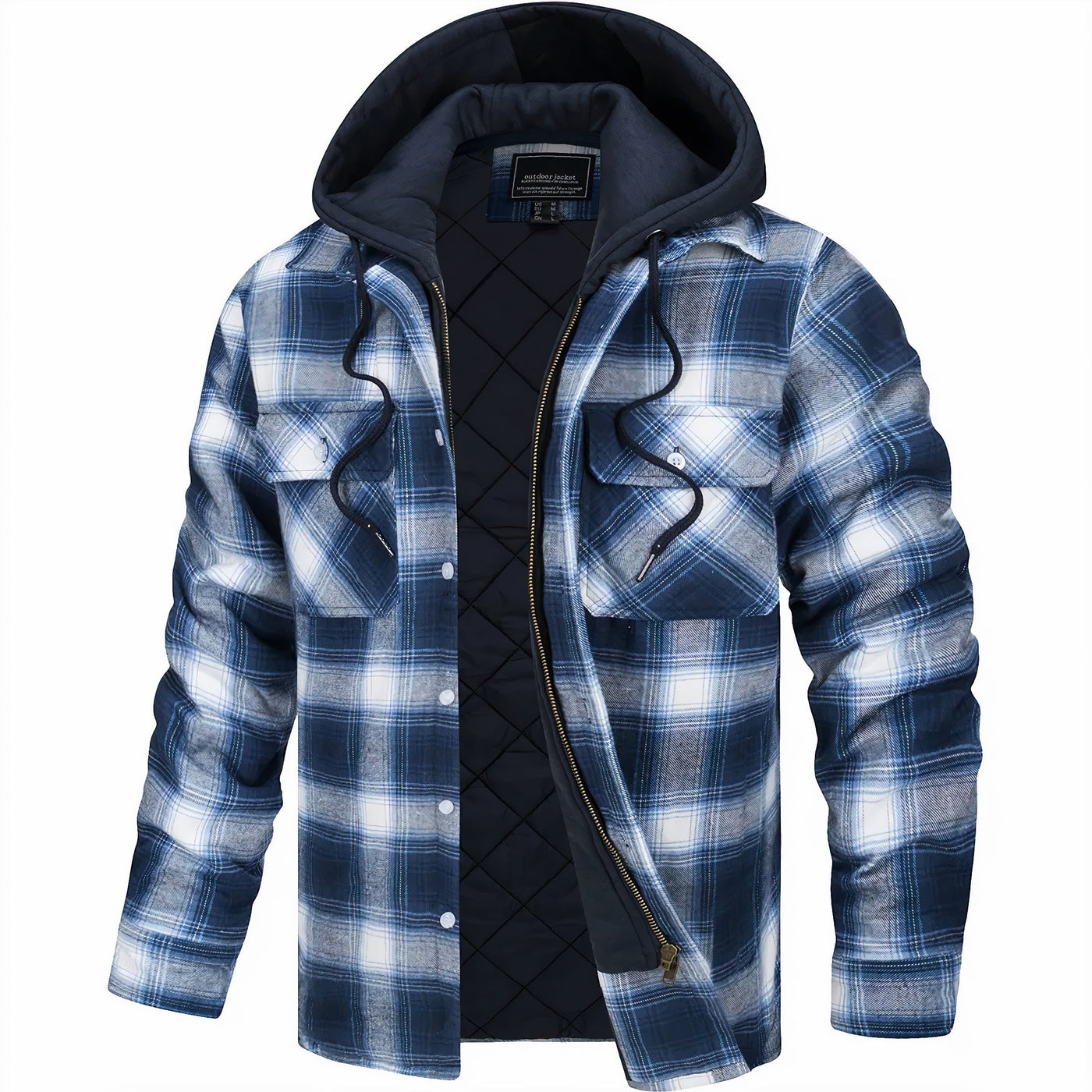 Dominic | Checked Zip Jacket