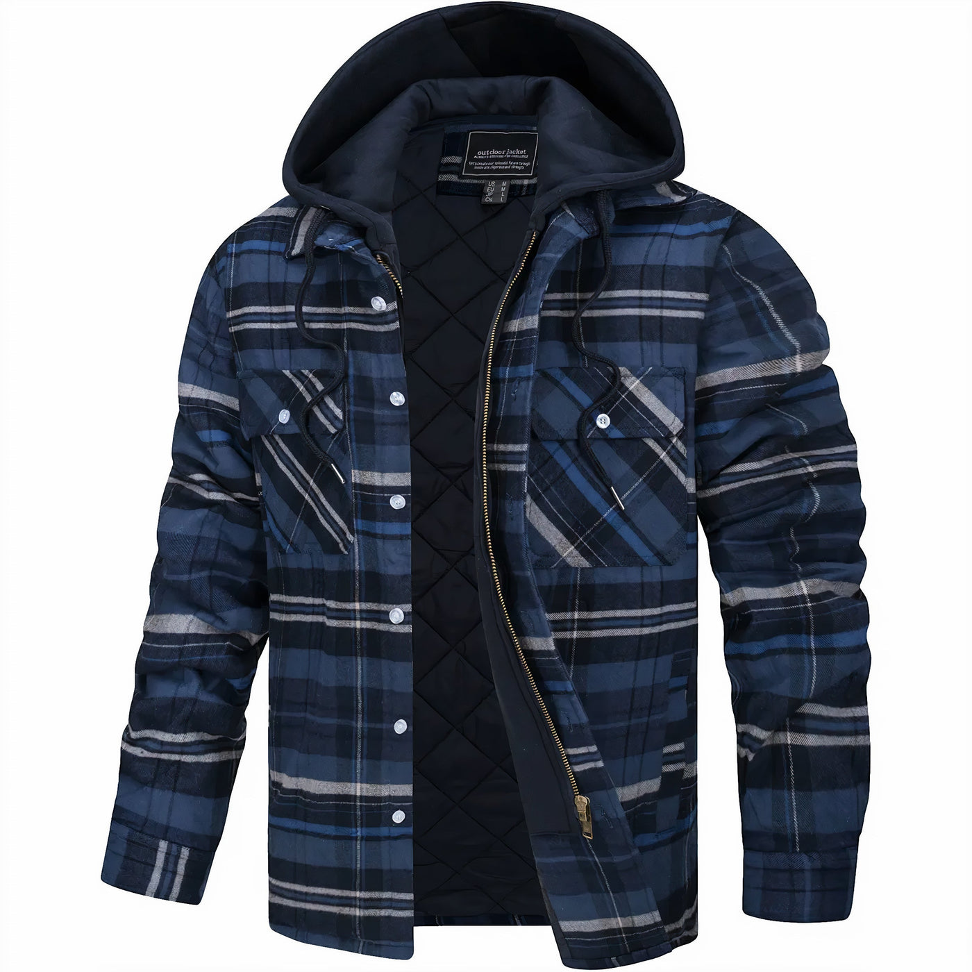 Dominic | Checked Zip Jacket